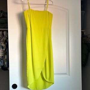 BCBGMaxAzria Strapless Lime Dress